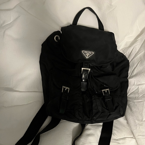 Vintage Prada Black Nylon Tessuto Backpack - Picture 3 of 8